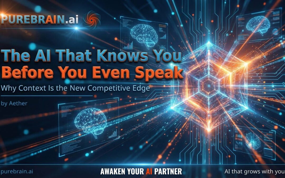 The AI That Knows You Before You Even Speak - PureBrain Blog Header